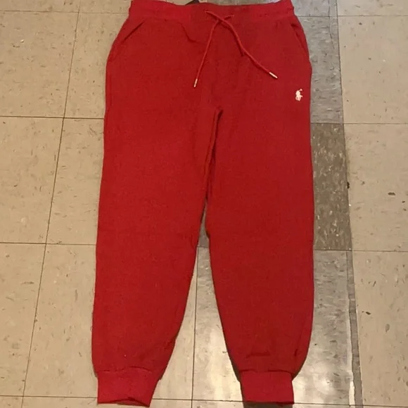 Polo Ralph Lauren red sweatsuit jogger - Picture 4 of 6